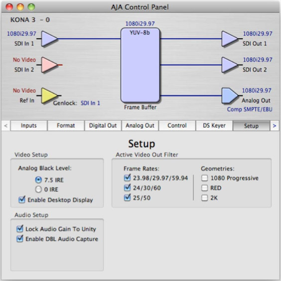 Driver Io HD version 7.5 pour Final Cut Pro 7.01 (10.5.8 et Snow Leopard 10.6.2)