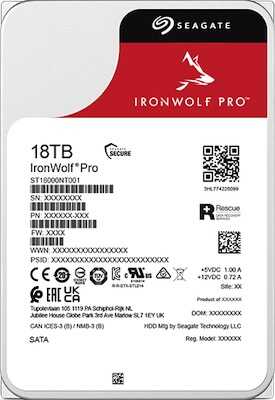 Seagate IronWolf Pro 18 To (idéal stockage NAS Professionnel)