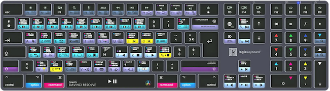 Clavier dédié TITAN Blackmagic DaVinci Resolve (Mac seulement)