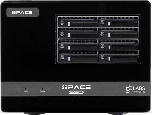 GB Labs MiniSPACE NVMe 120TB (96TB utiles), 2 x 1GbE et 2 x 50GbE QSFP28