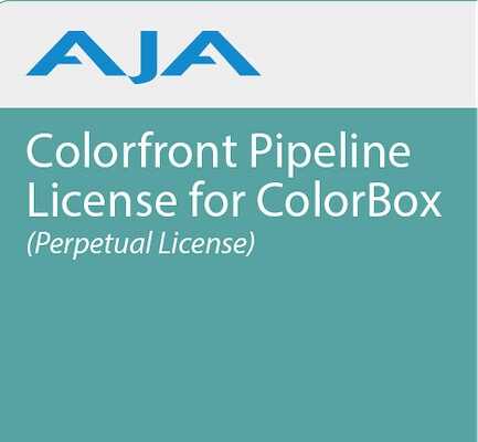 AJA ColorBox License for ColorFront Pipeline