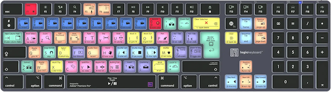 Clavier dédié TITAN Adobe Premiere Pro (Mac seulement)