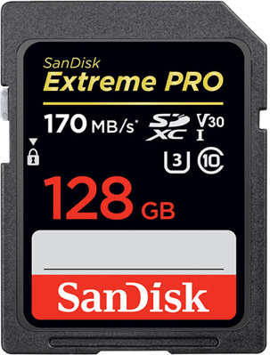 SanDisk SDXC 128 Go Extreme Pro (Class 10, U3) - Lecteurs et cartes  mémoires